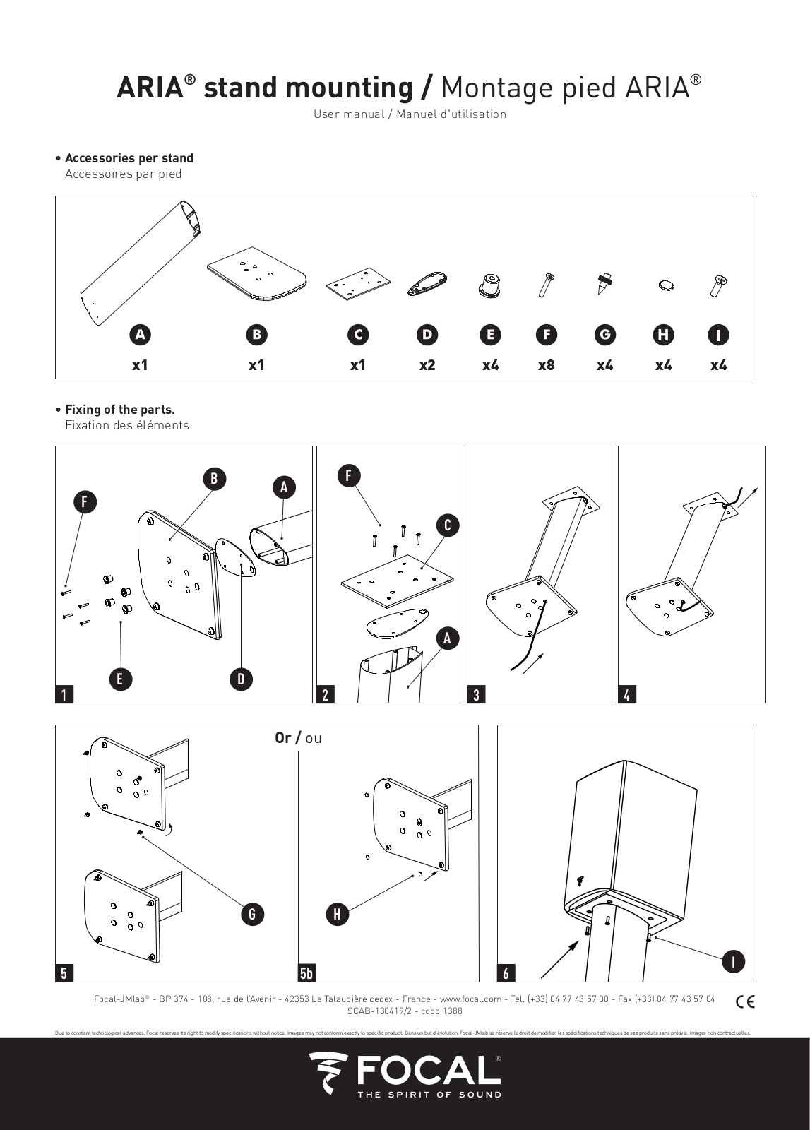 Focal Aria S 900 User Manual