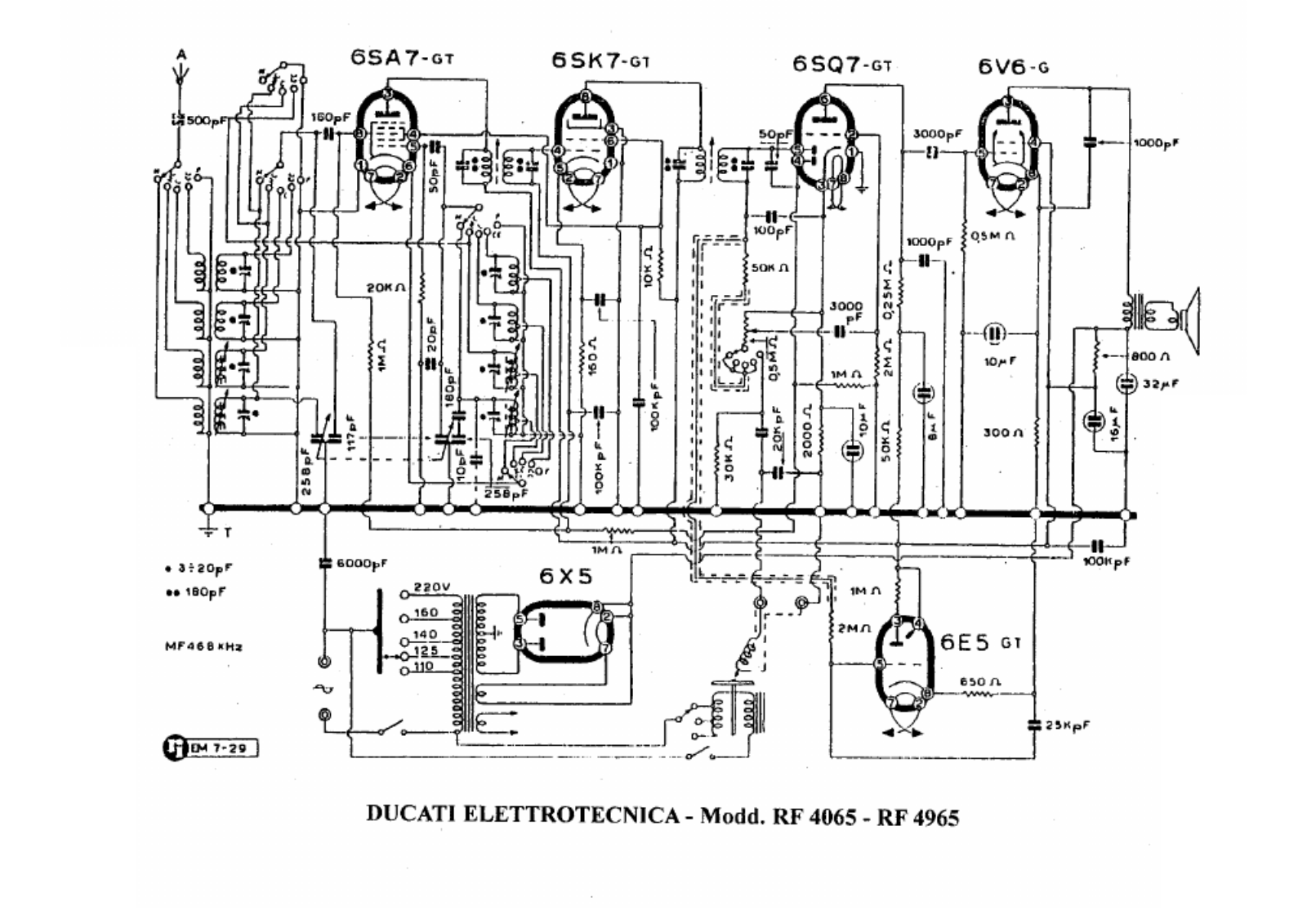 Ducati rf4065, rf4965 schematic