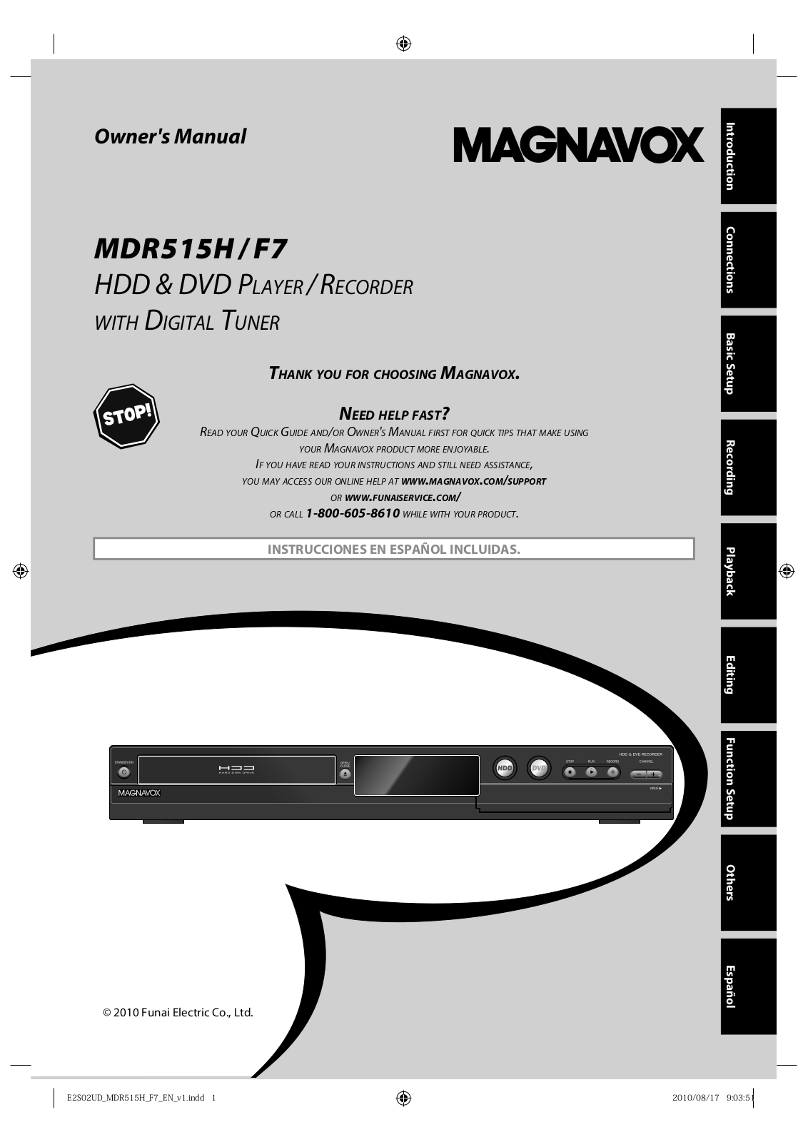 Philips MDR515H - F7, 1VMN29896 User Manual