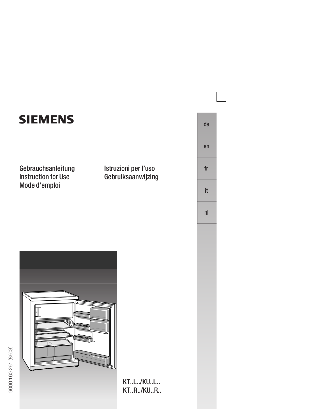 SIEMENS KU16RA40 User Manual