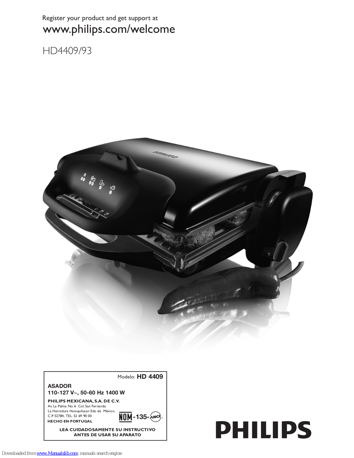 Philips HD4409/90, HD4409/93, HD4409, HD4493 User Manual