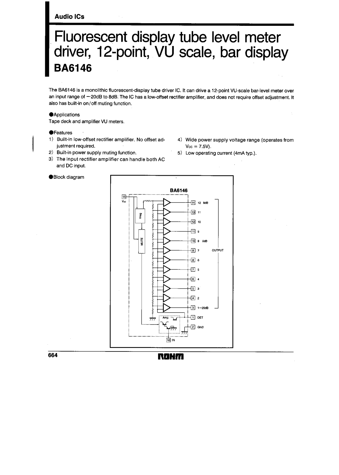 ROHM BA6146 Datasheet