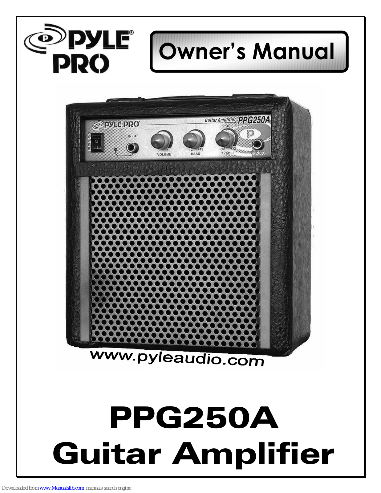 Pyle Pro PPG250A Owner's Manual