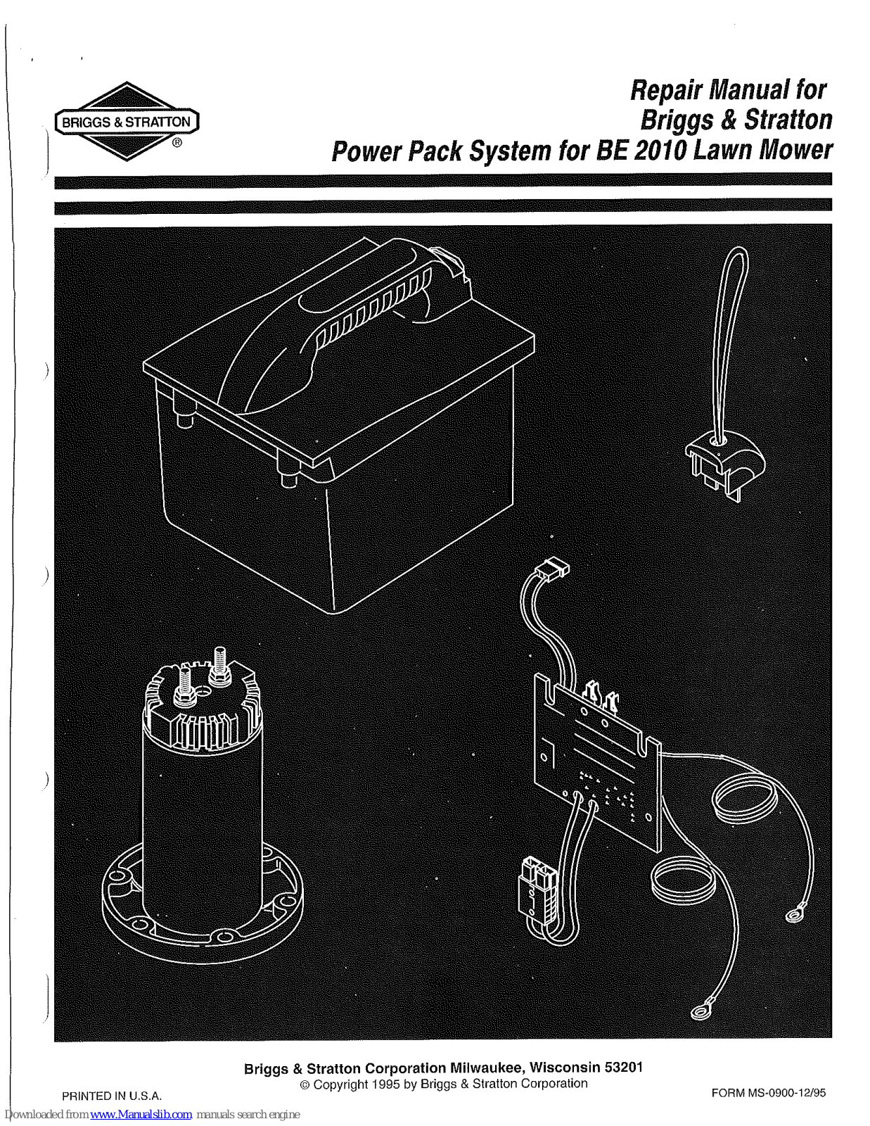 Briggs & Stratton BE 2010 Repair Manual