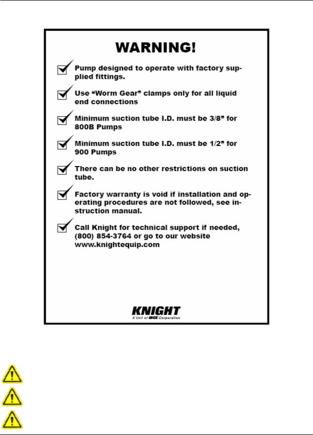 Knight Equipment PMP-500 Installation  Manual