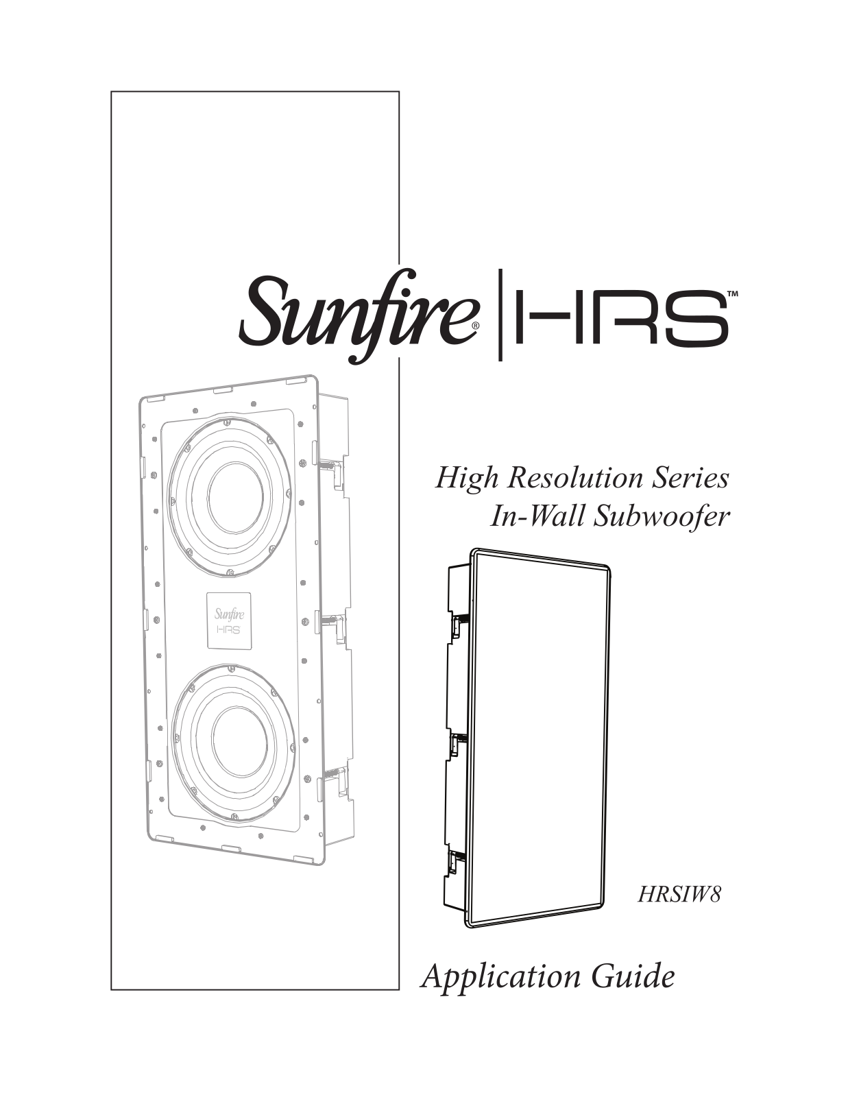 Sunfire HRSIW8 User Manual