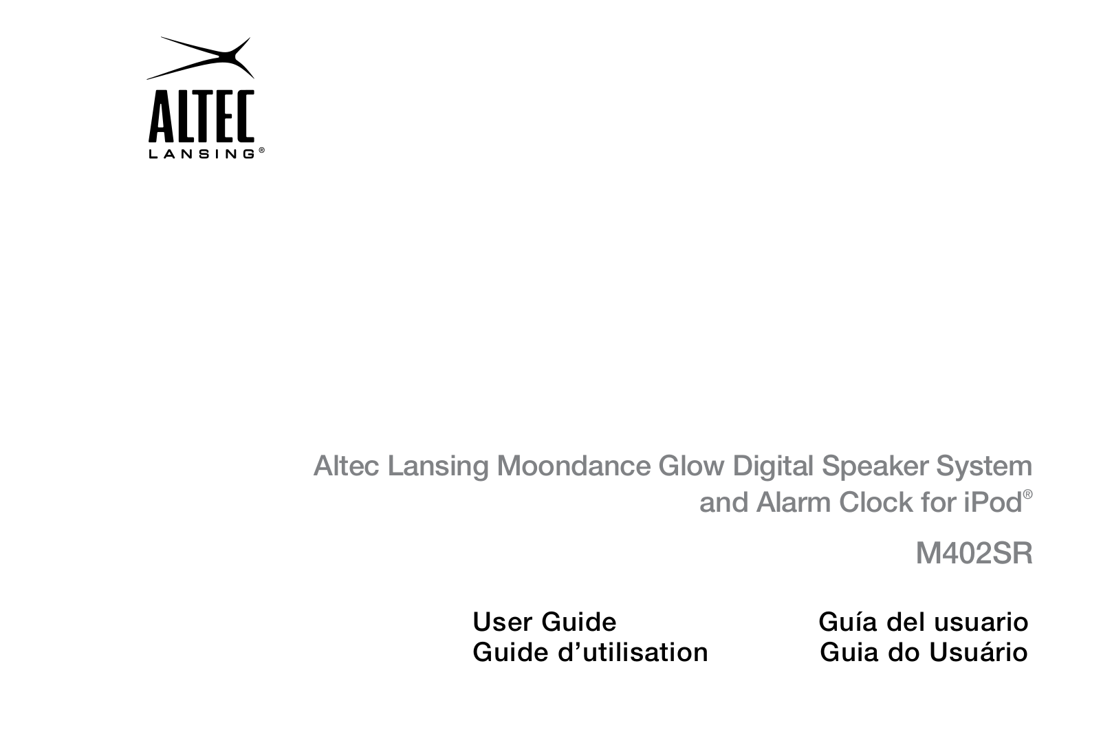 Altec lansing M402SR User Manual