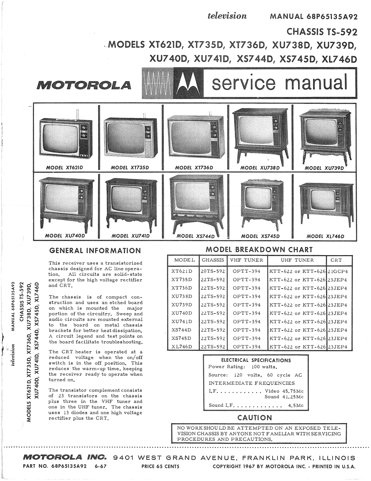 Moth Audio XS-744-D, XS-745-D, XT-621-D, XS-746-D, XT-735-D Service manual