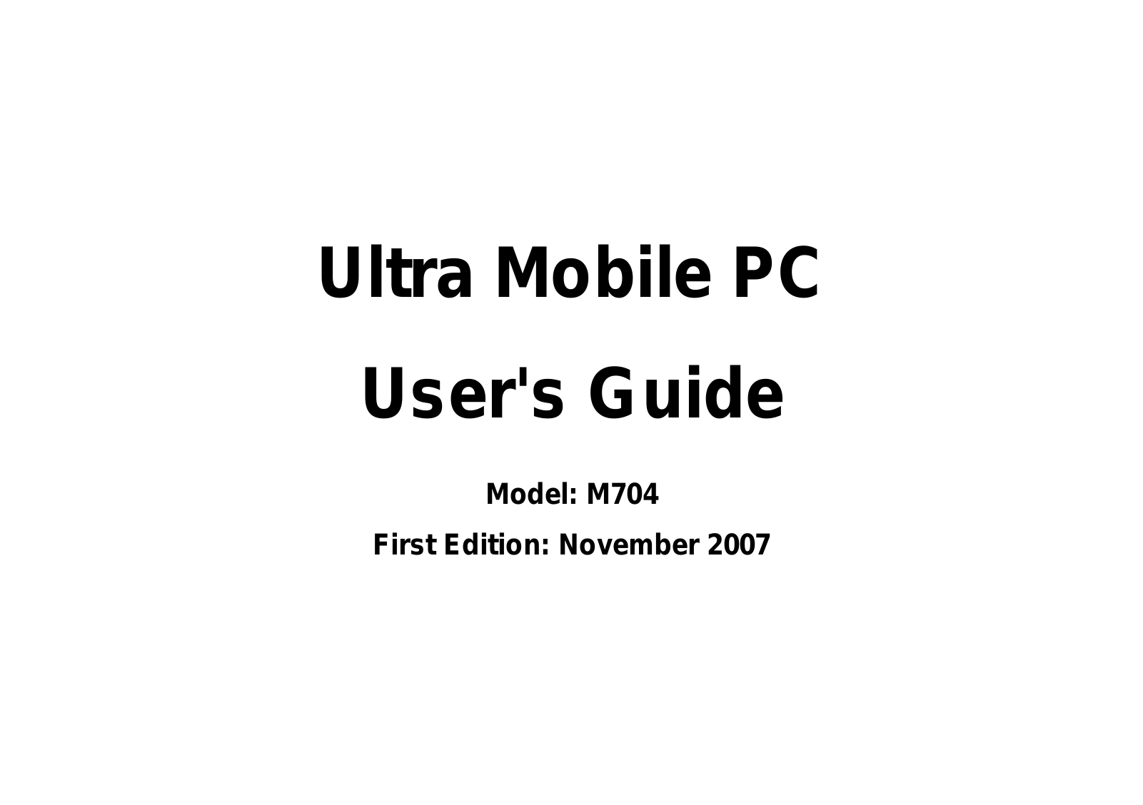 GIGABYTE M704 Owner's Manual