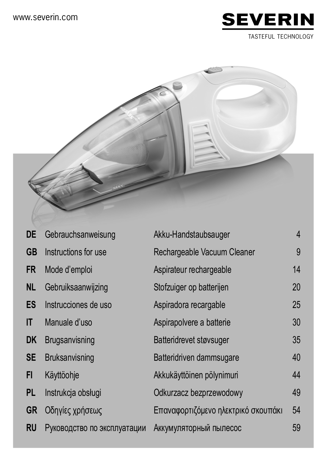 Severin AH 7914 User Manual