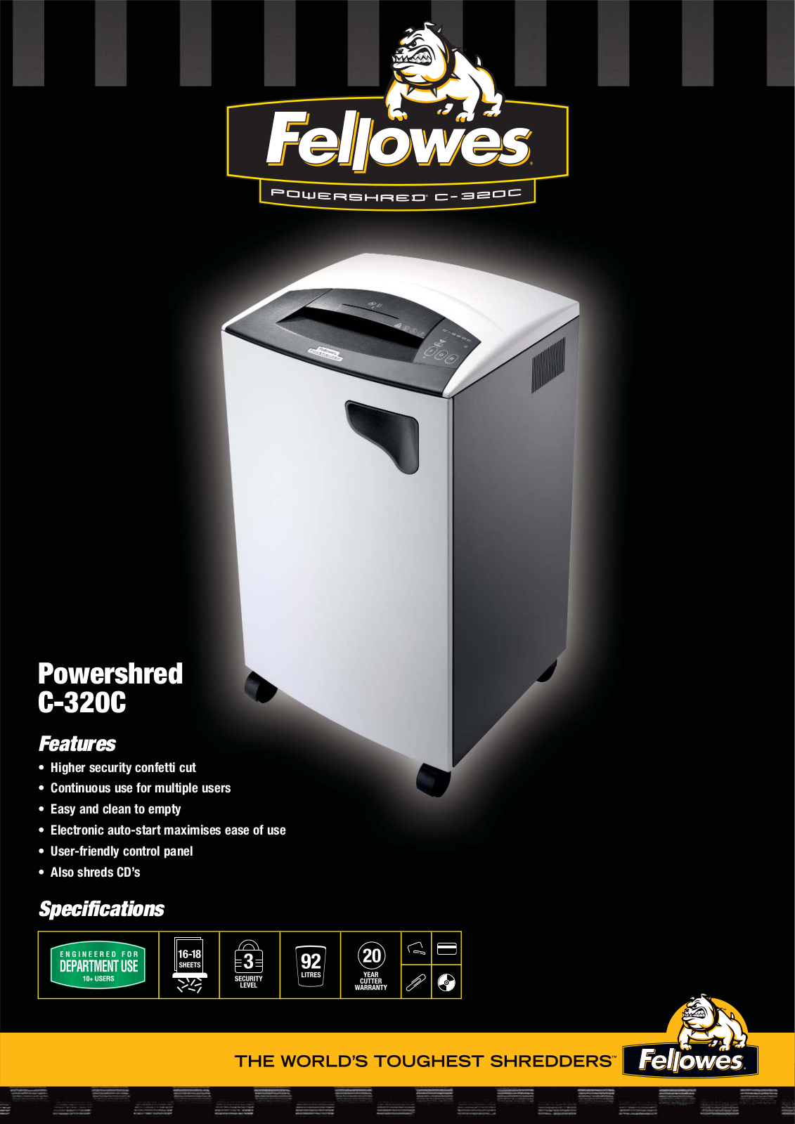 Fellowes C-320C User Manual