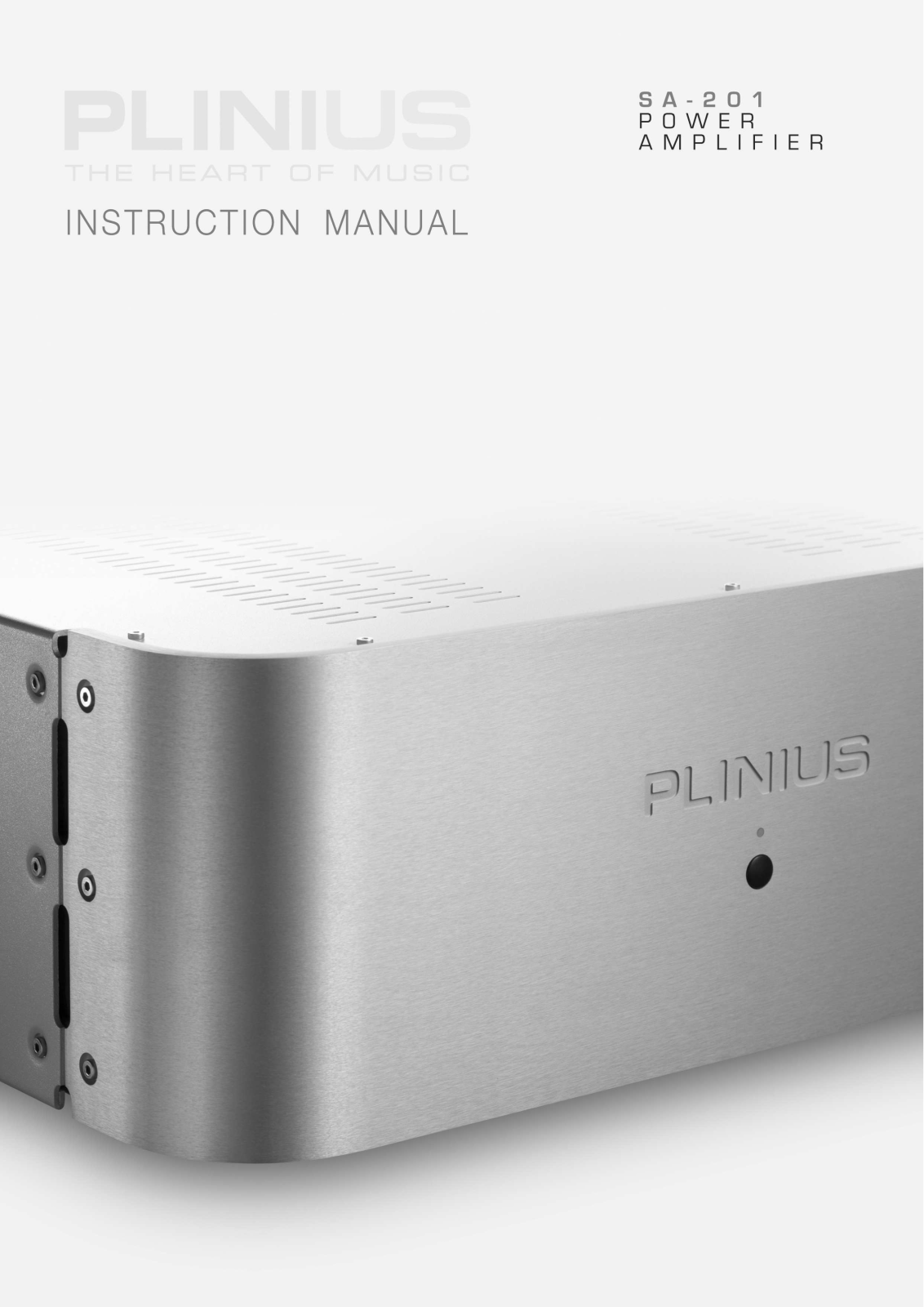 Plinius Audio SA-201 Instruction Manual