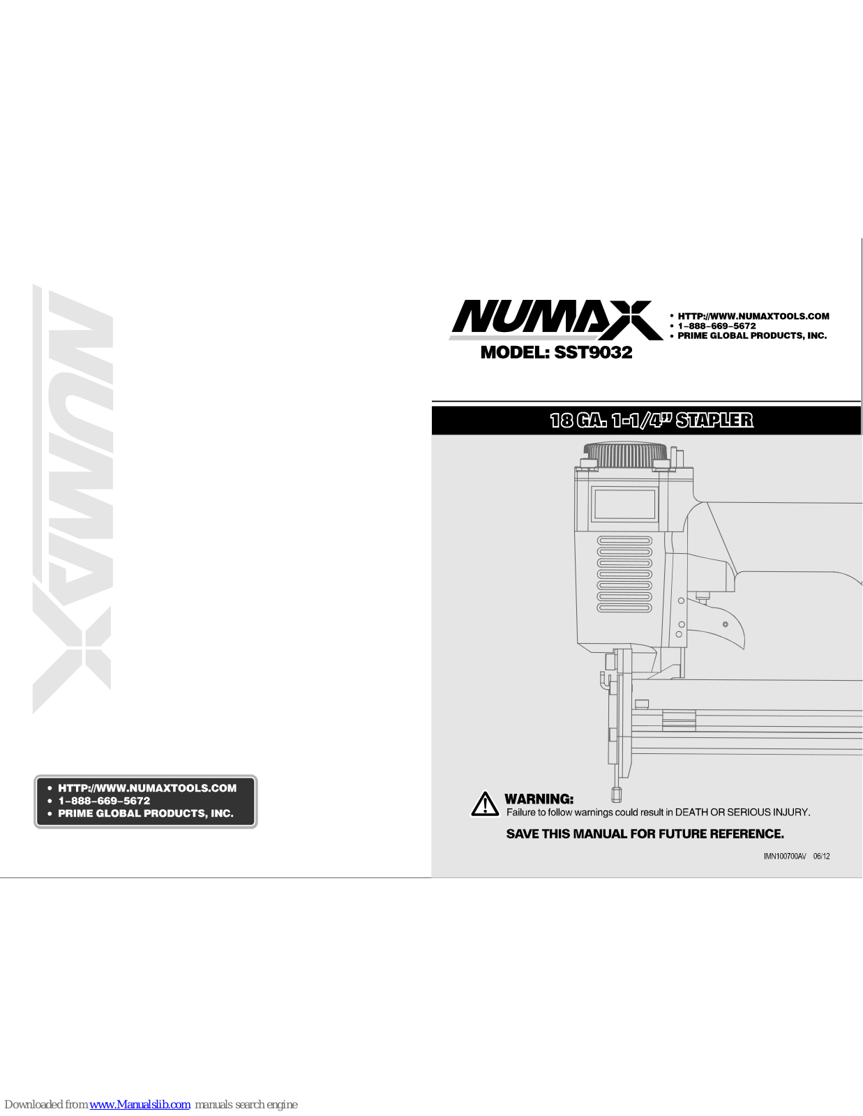 Numax SST9032 User Manual - ManualMachine.com