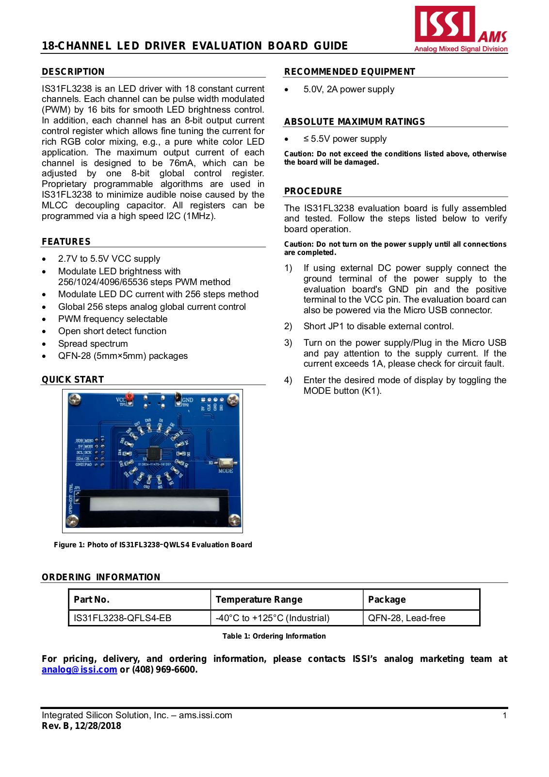 ISSI IS31FL3238 User Manual