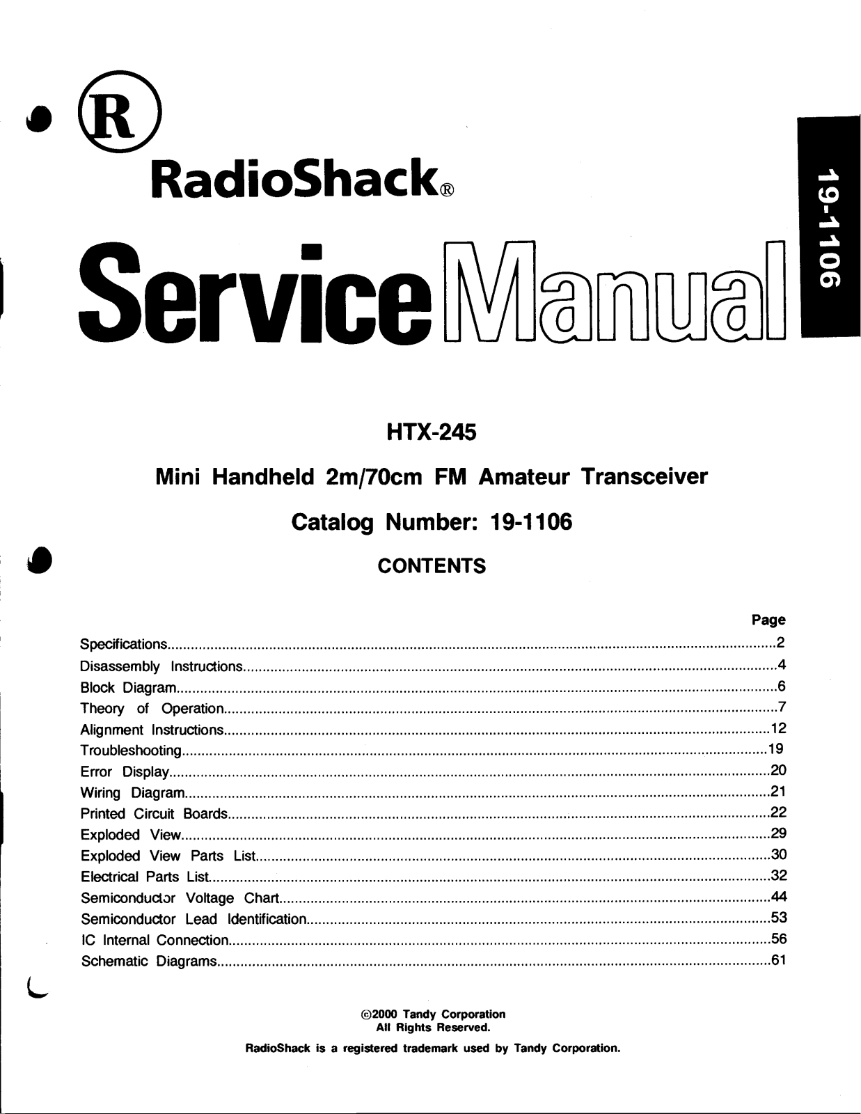 RadioShack HTX-245 Service Manual