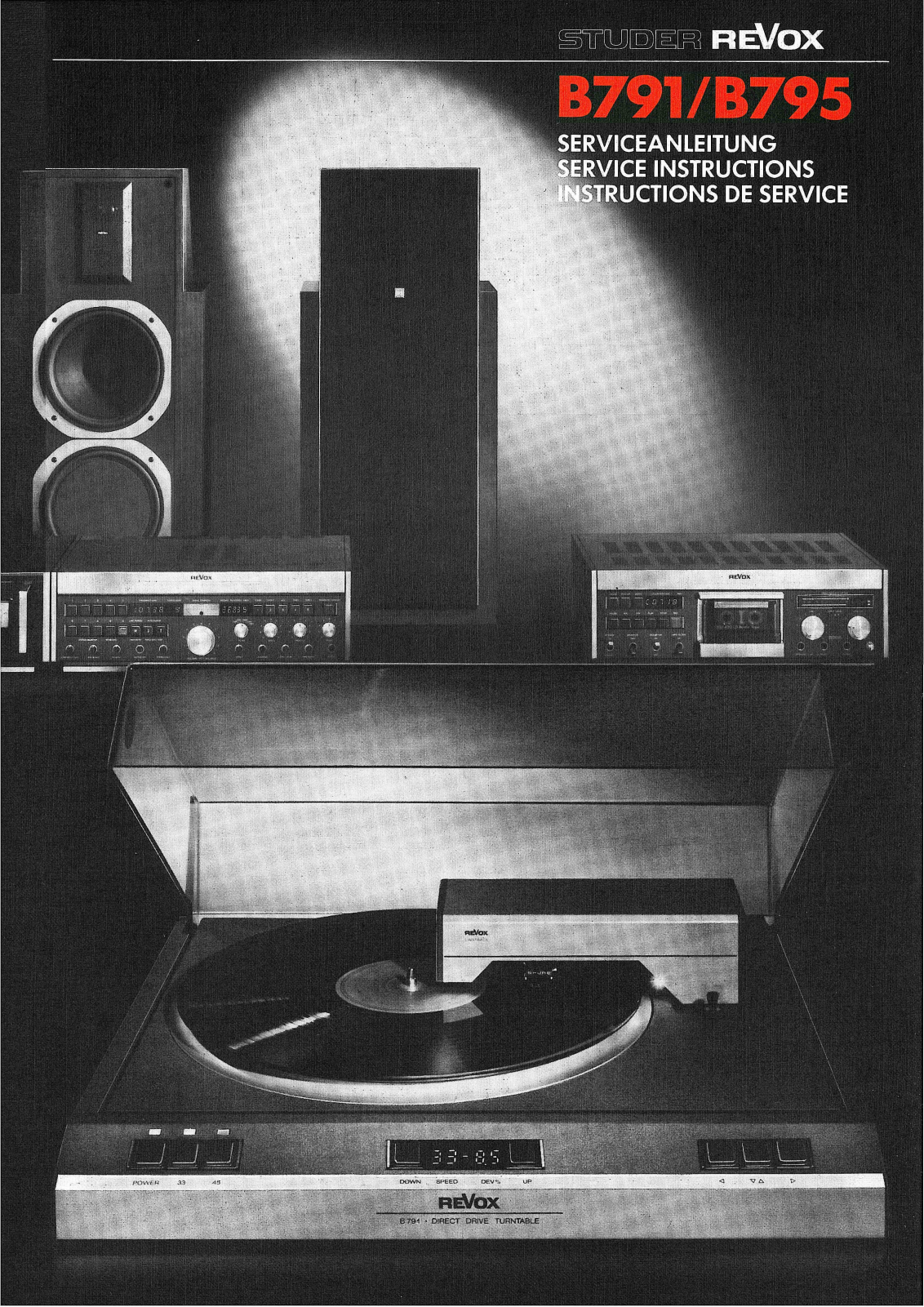 Revox B791, B795 User Manual