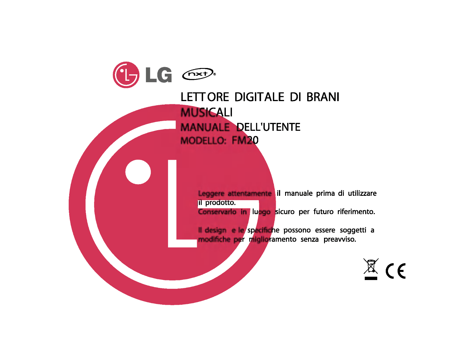 LG MF-FM20E5B User Manual