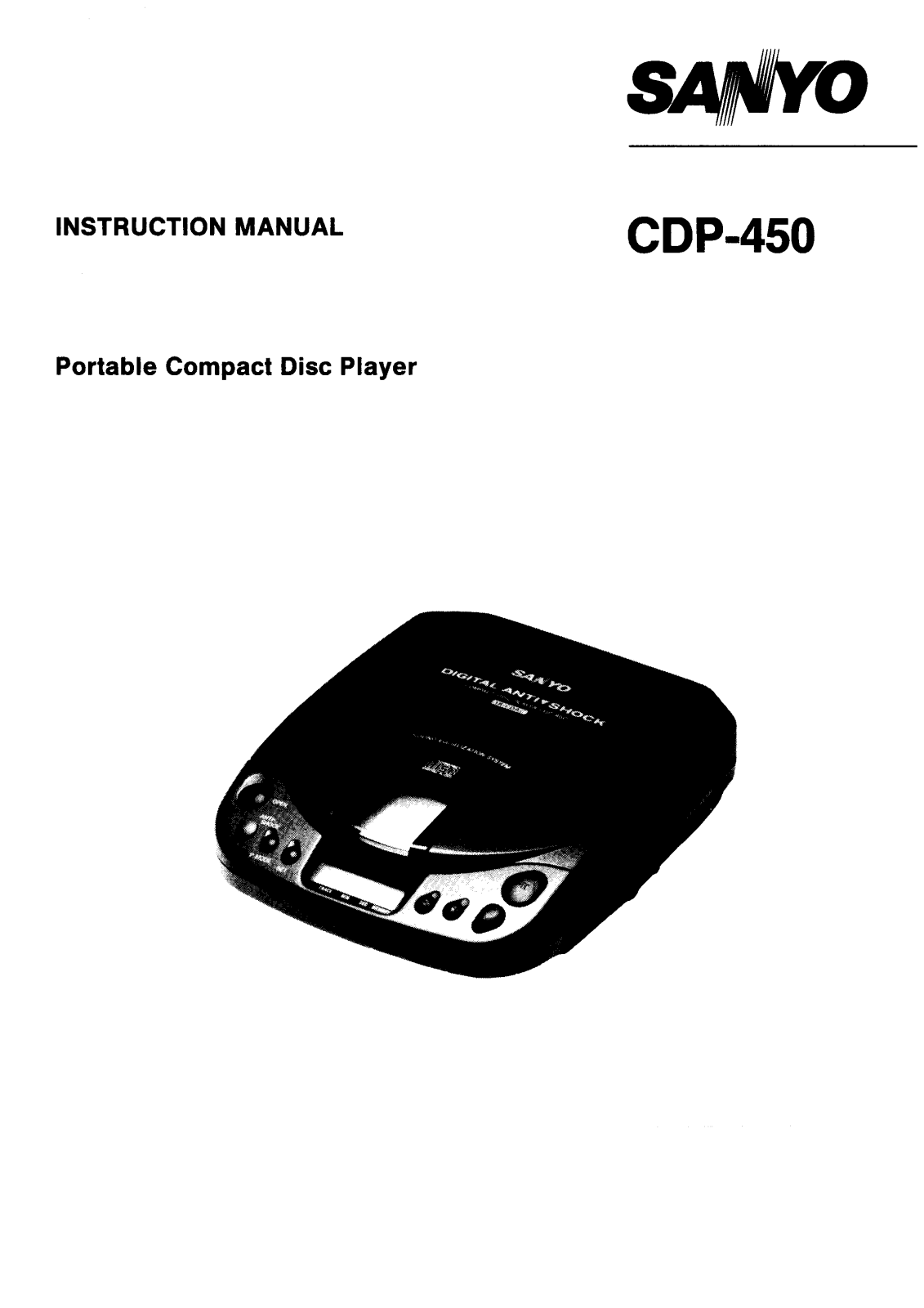 Sanyo CDP-450 Instruction Manual