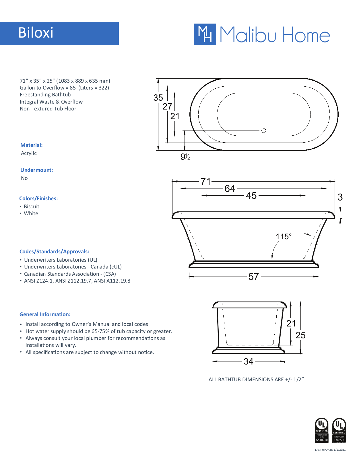 Malibu Home MLHM1245 Specifications - ManualMachine.com