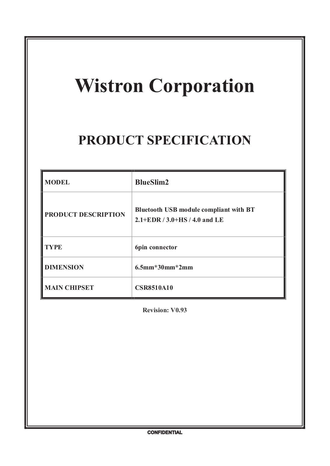 Wistron BT3 User Manual