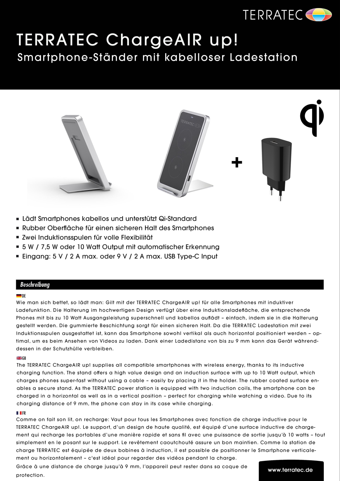 TerraTec ChargeAIR Up! User Manual