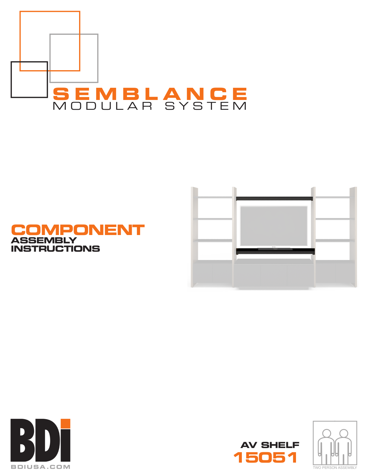 BDI 15051 COMPONENT ASSEMBLY INSTRUCTIONS