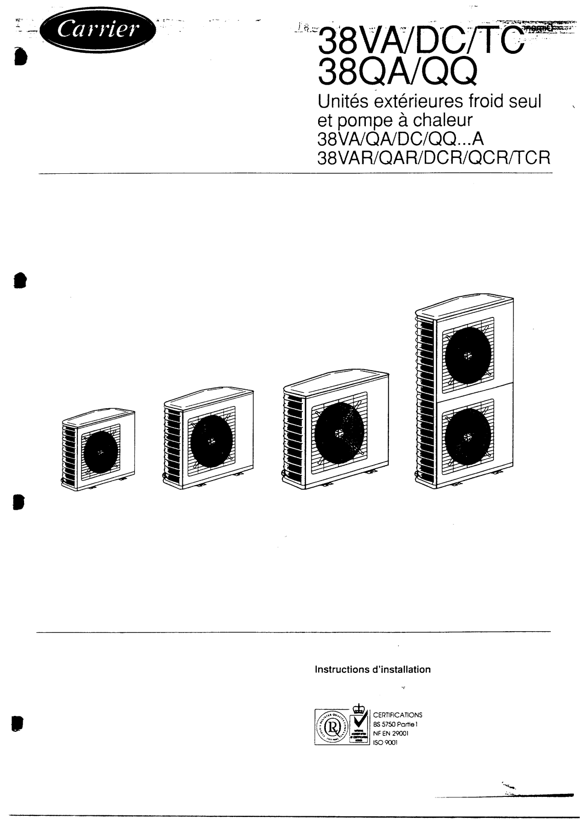 Carrier 38VARIOM User Manual