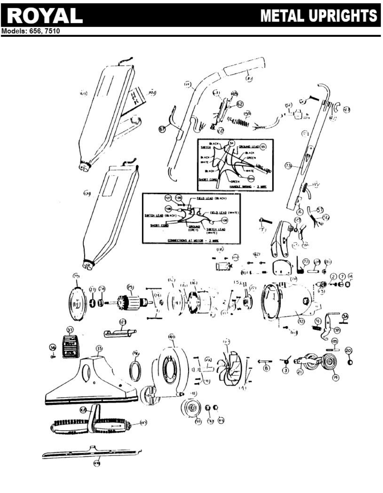 Royal 656 Parts List