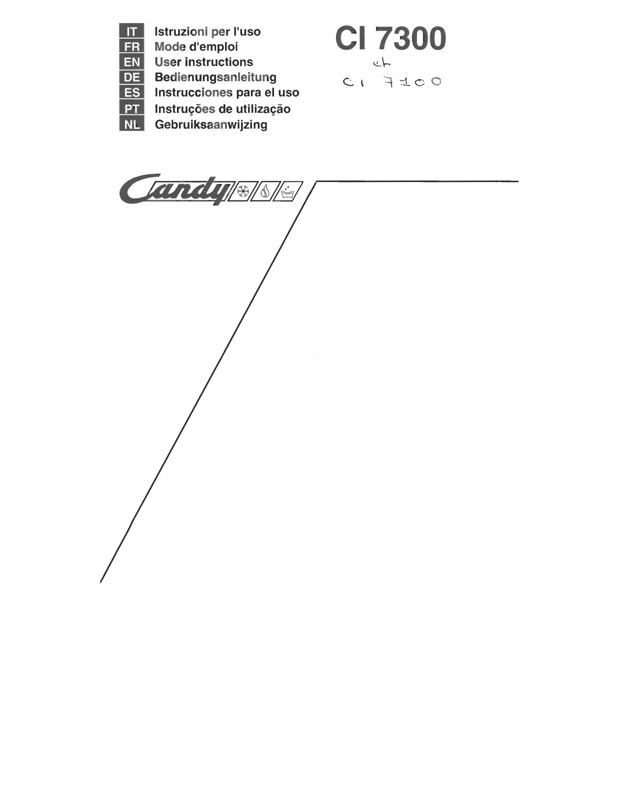 Candy CI 7300 User Manual