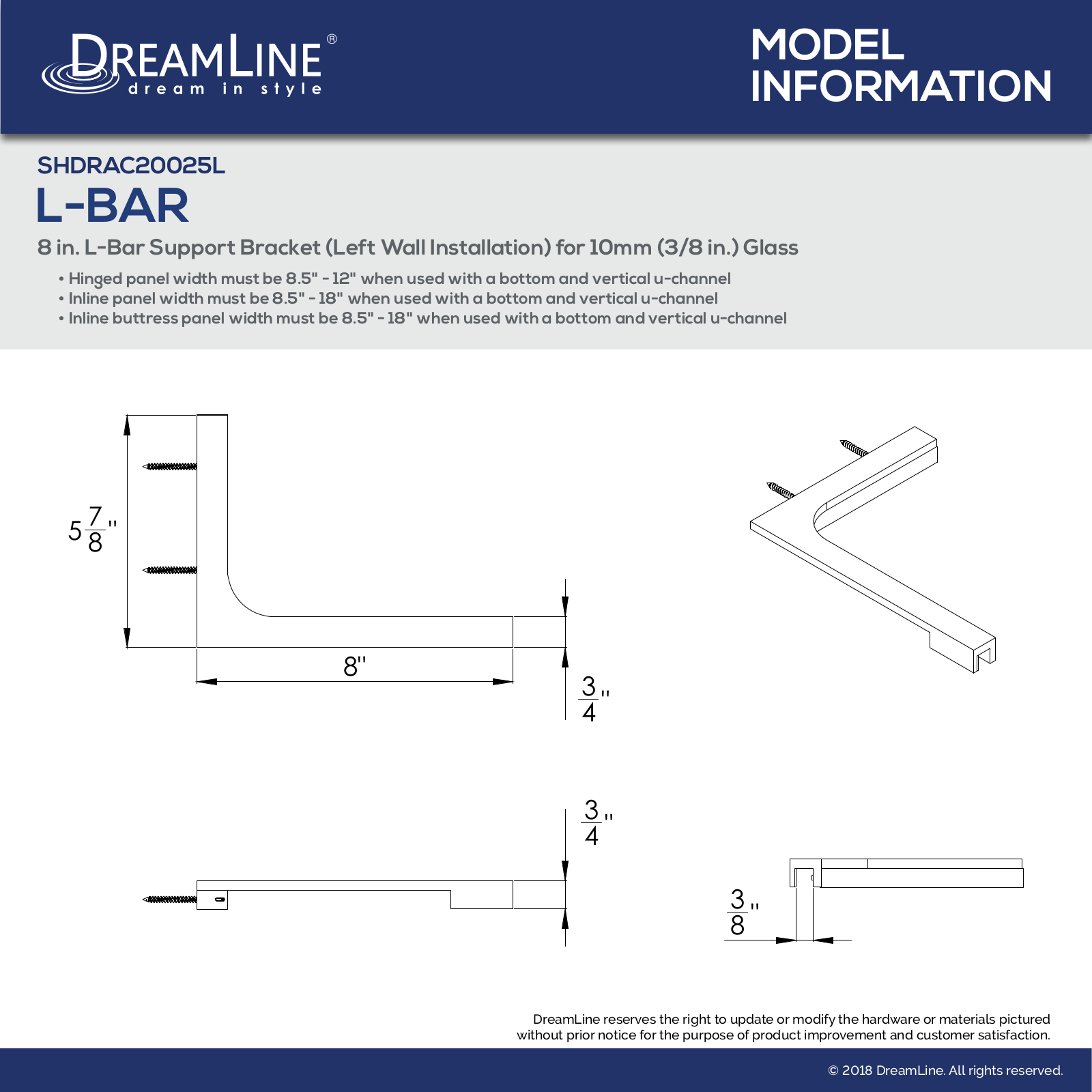 DreamLine DLN10322 Specifications - ManualMachine.com