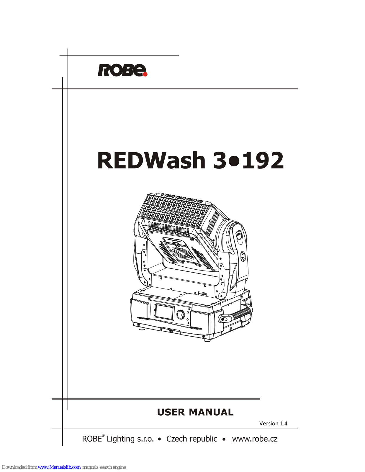 Robe redwash 3-192 User Manual