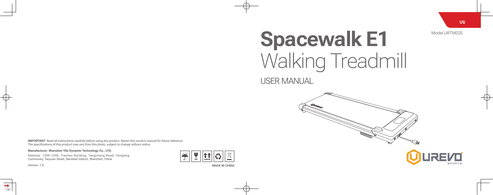 UREVO Spacewalk E1, URTM025 User guide - ManualMachine.com