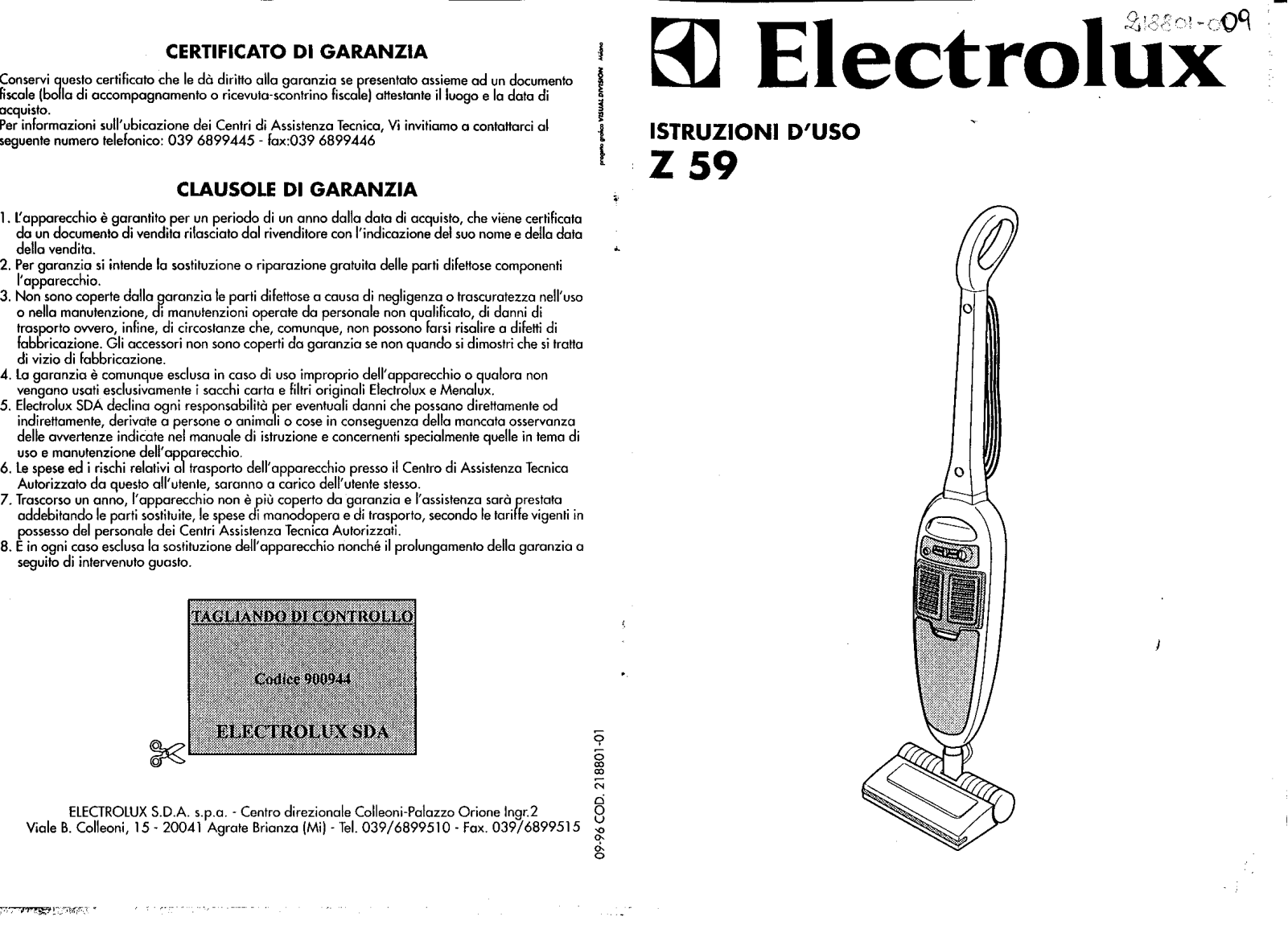 AEG Z59 User Manual