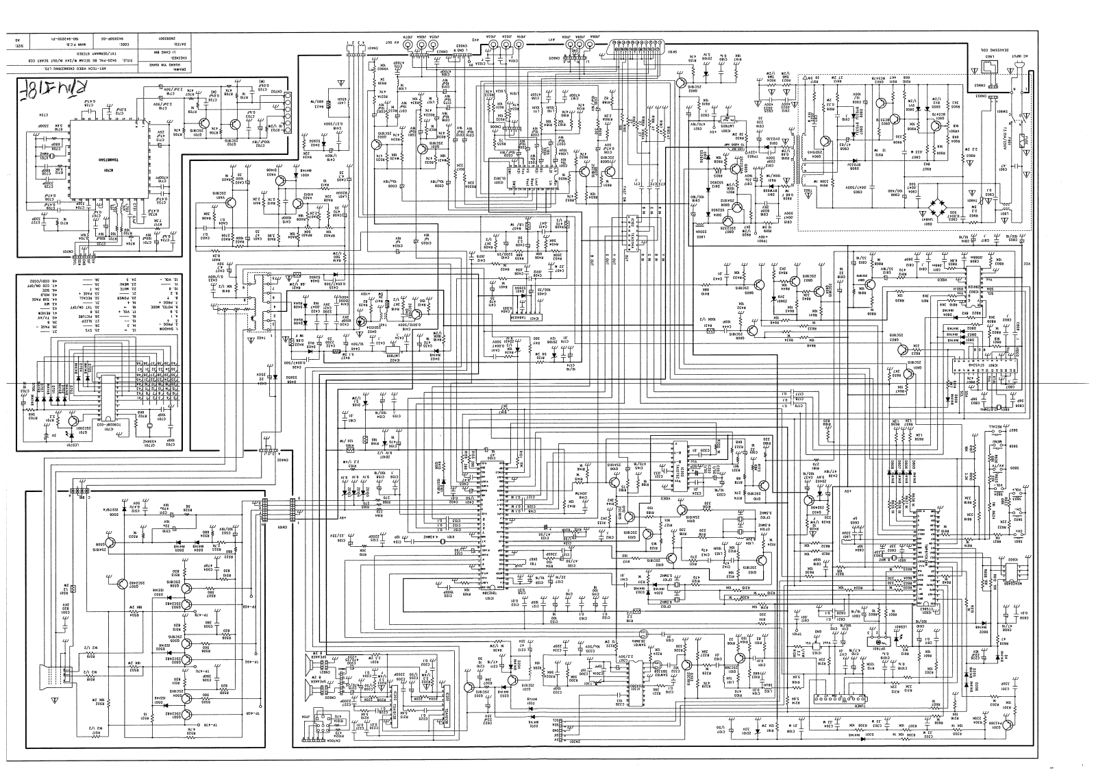 TEAC CCTRTM-518 Schematic