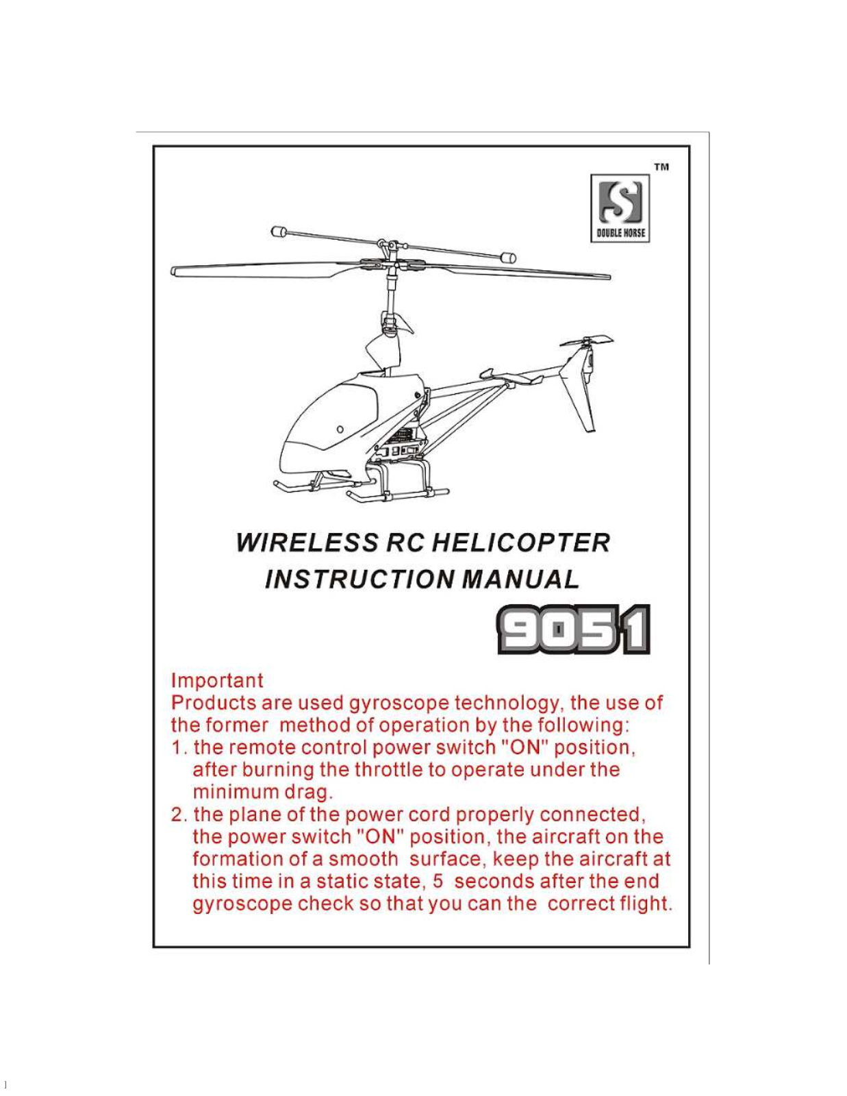 Double Horse 9051 User guide - ManualMachine.com