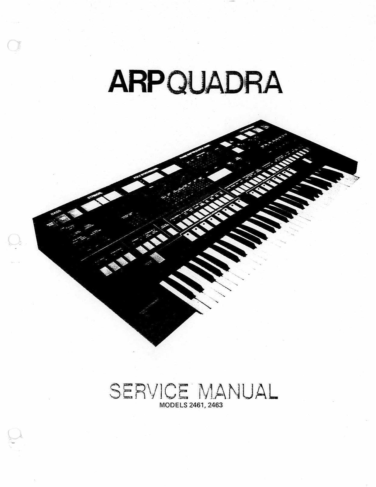 ARP Instruments Quadra Service Manual