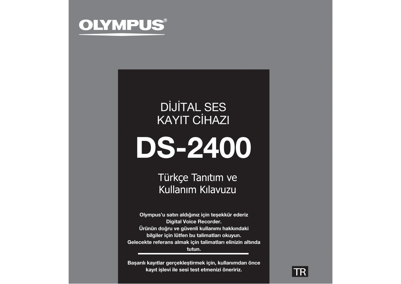 Olympus DS-2400 User Manual