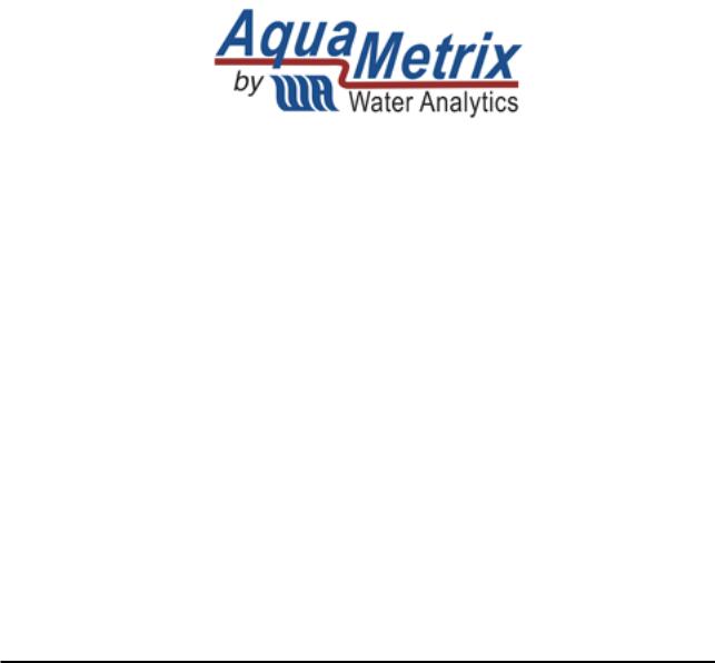 AquaMetrix P60, R60, P65, R65 Operating Manual