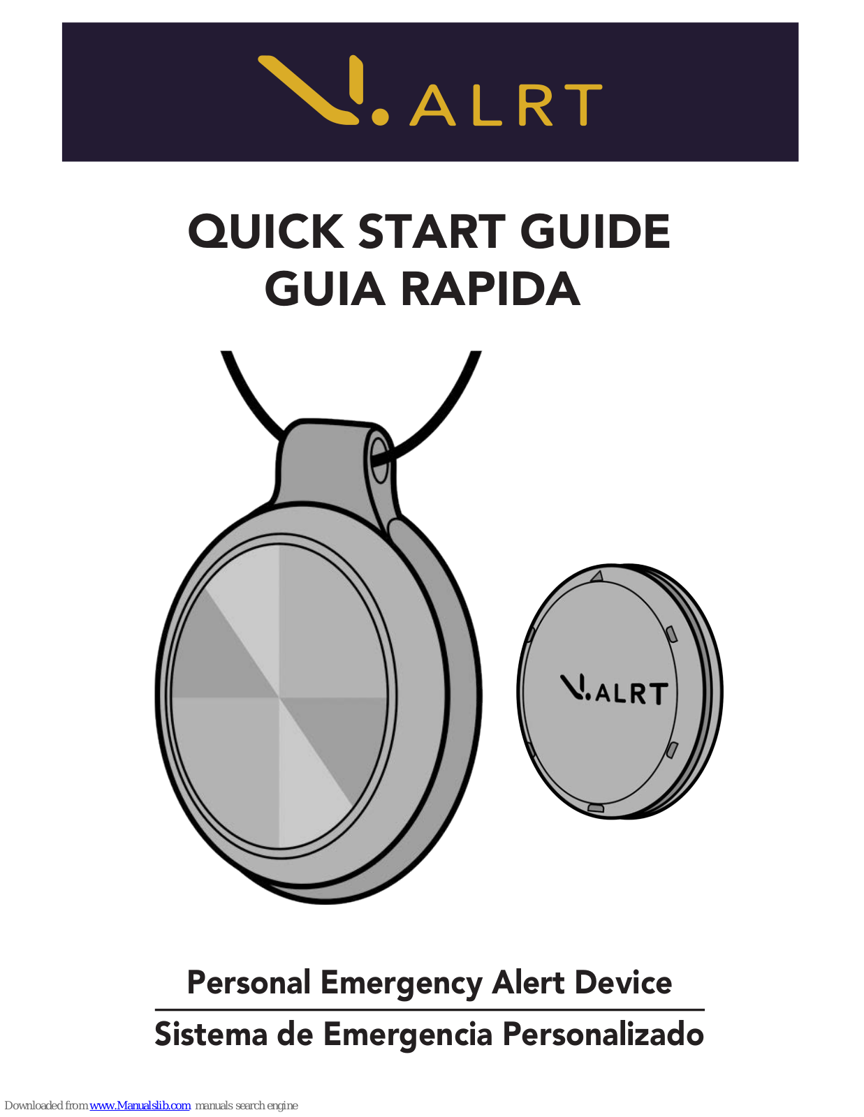 VSN Mobil V.ALRT Quick Start Manual