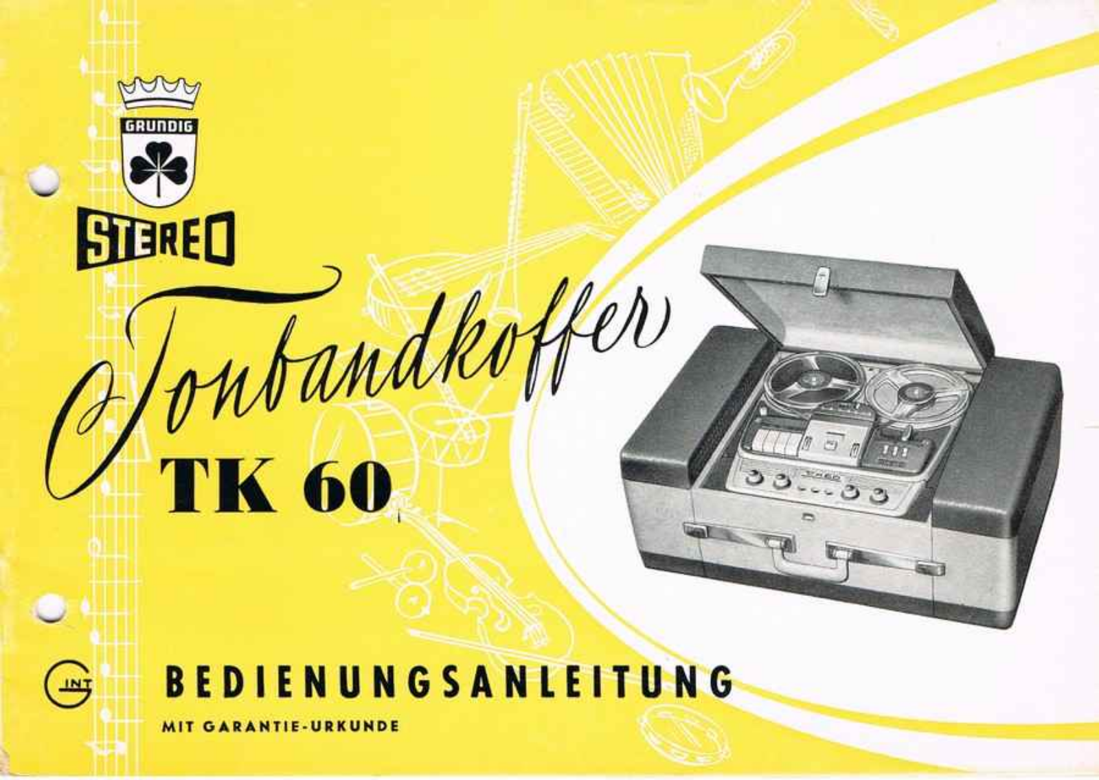 Grundig TK-60 Owners Manual