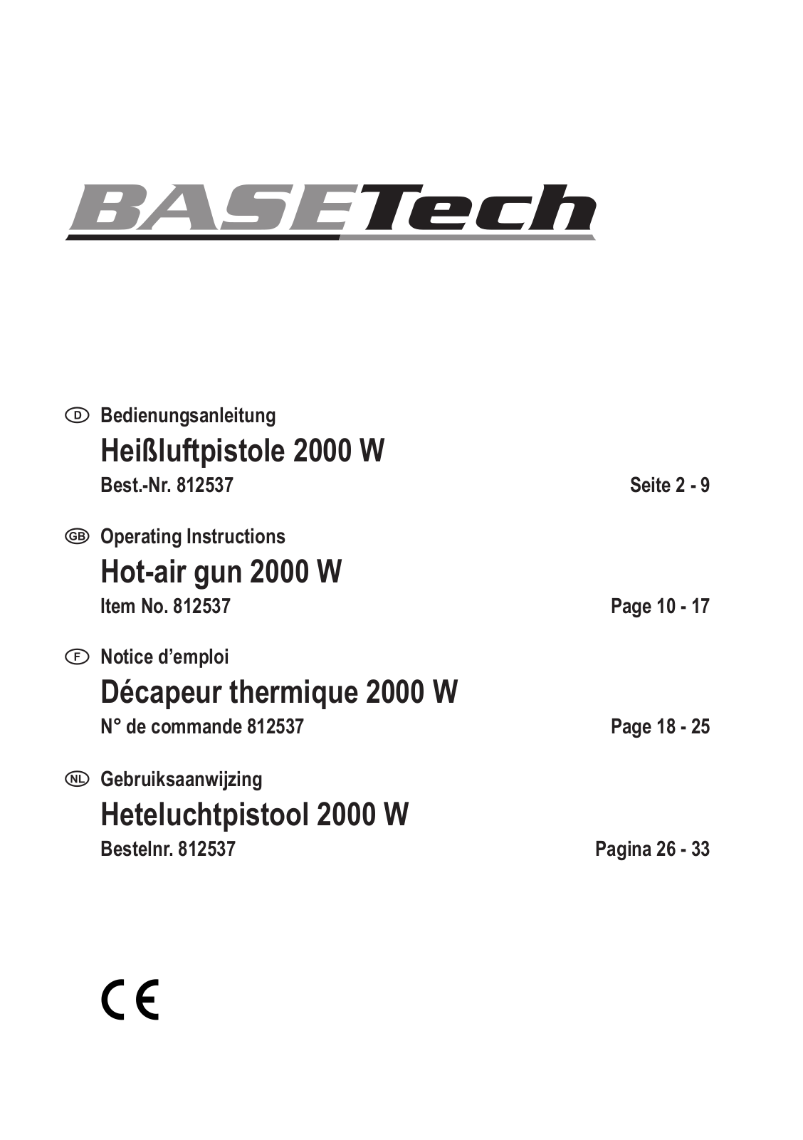 Basetech 812537 User guide