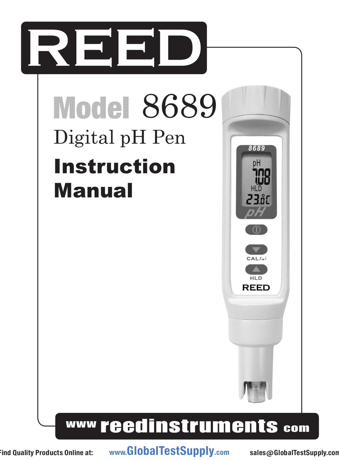 REED Instruments 8689-NIST, 8689 User manual - ManualMachine.com