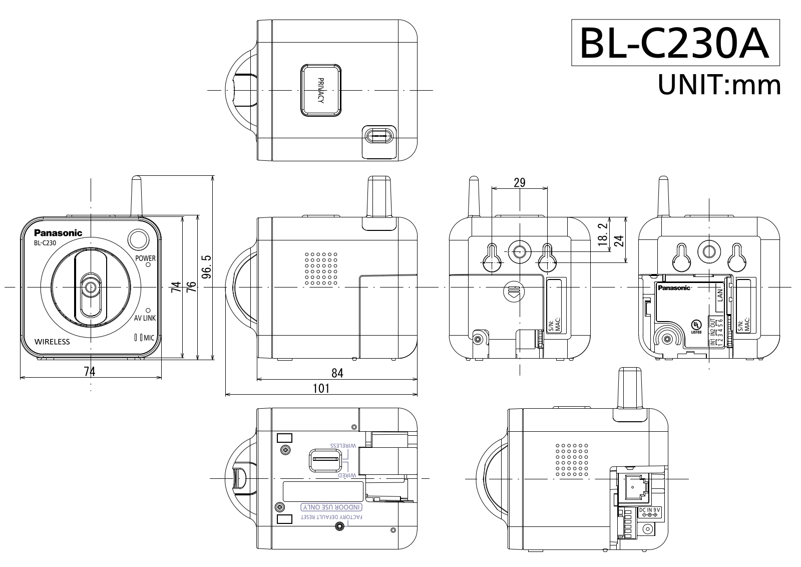 Panasonic bl-c230a Operation Manual