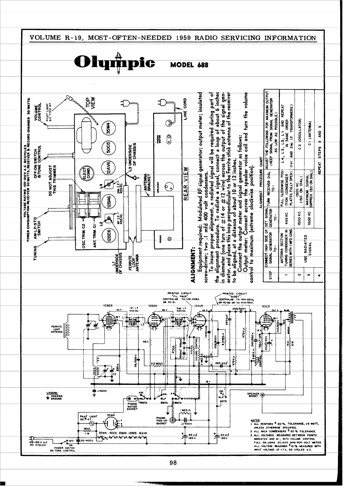 Olympic 688 Schematic