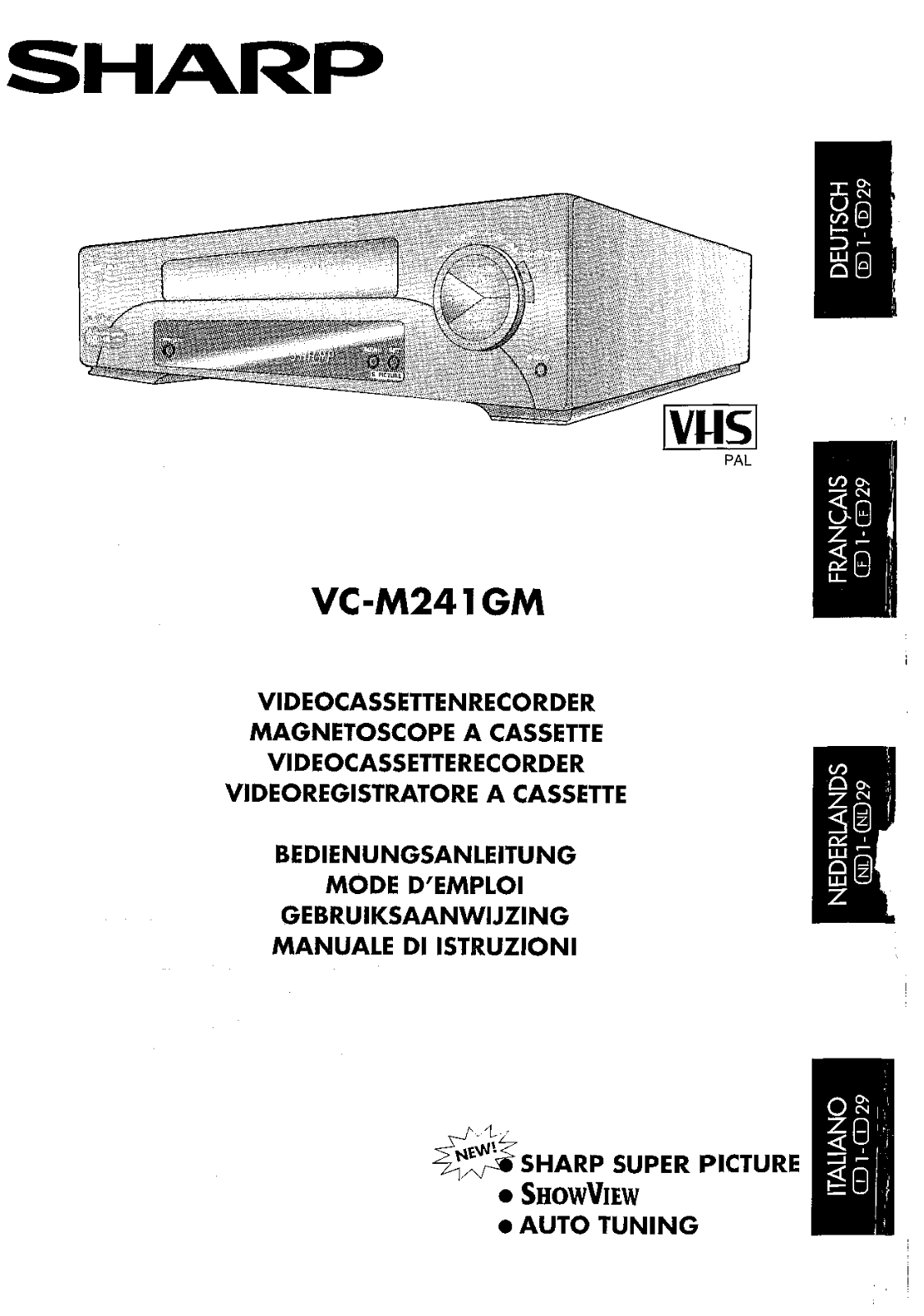 Sharp VC-M241GM User Manual