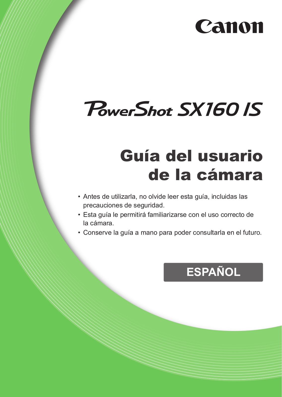 Canon SX160 IS User Manual