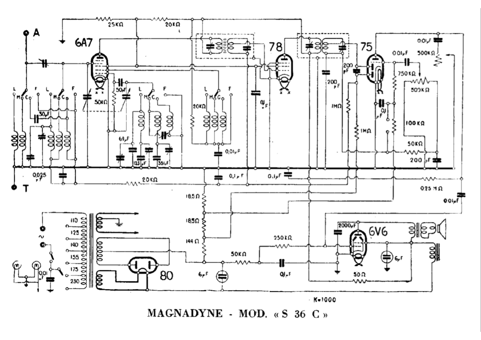 Magnadyne s36c schematic