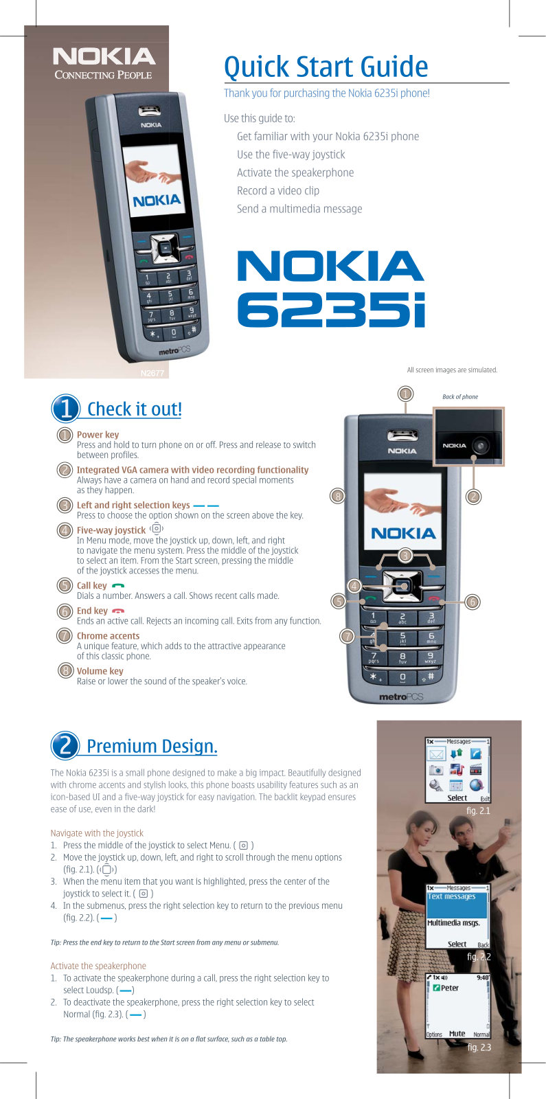 Nokia 6235i Quick Start Guide