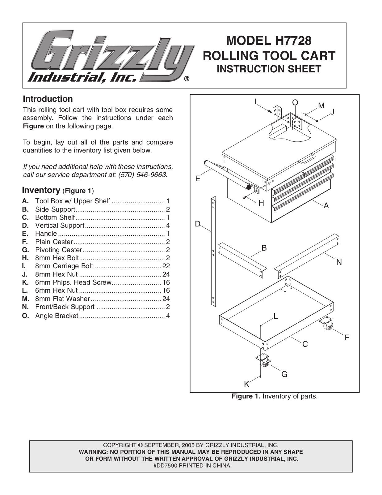 Grizzly H7728 User Manual