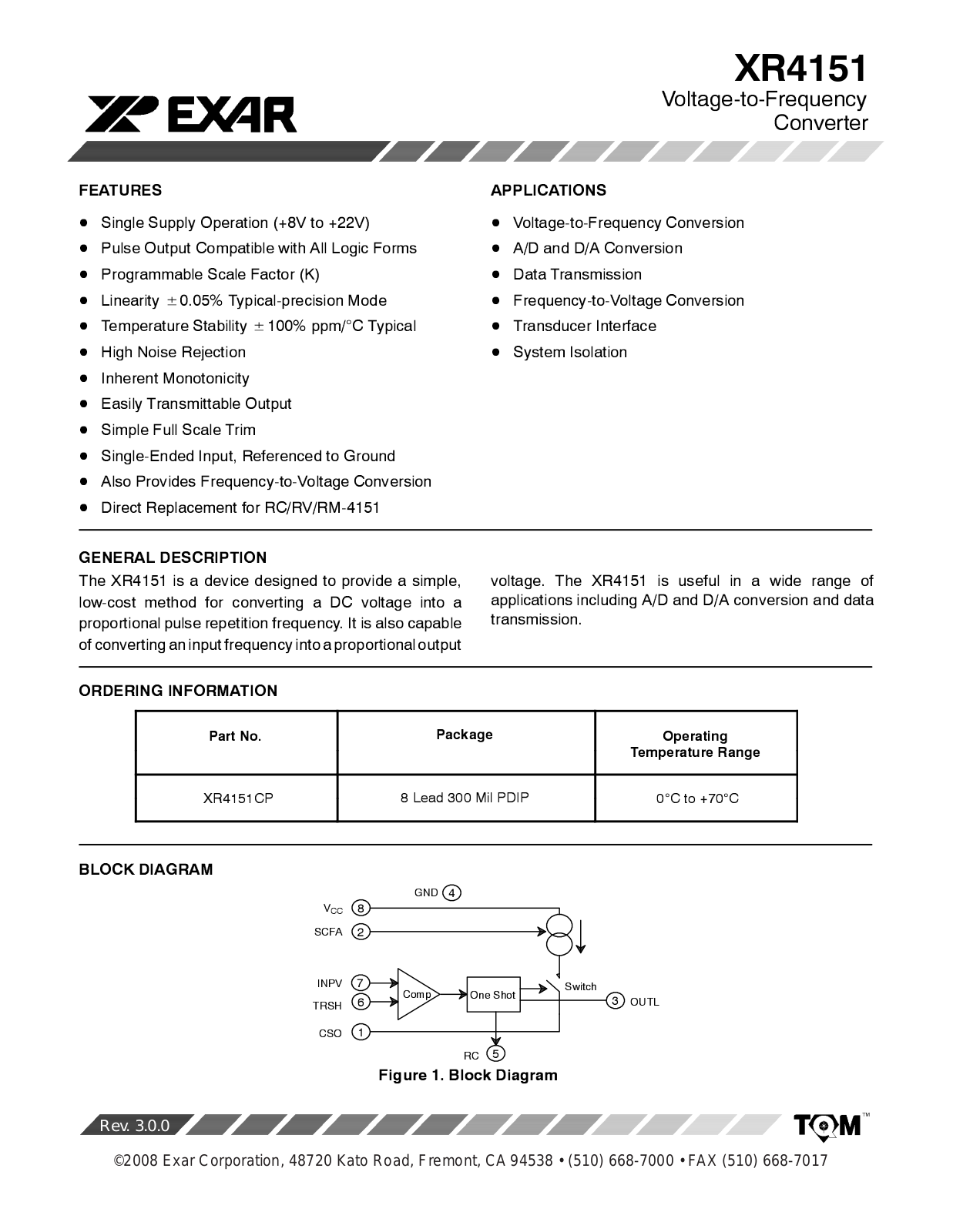 Datasheet XR4151CP Specification - ManualMachine.com